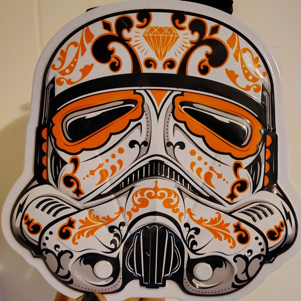 Orange and Black Stormtrooper Mask